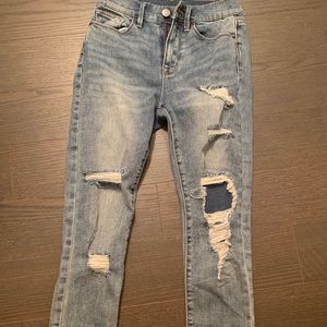 urban outfitters BDG blue ripped skinny jeans
